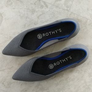 Rothy's Grey Pointed-Toe Flats size 7